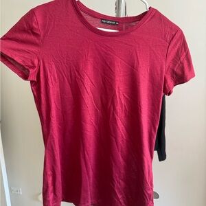 Women's Red Shimmer Top